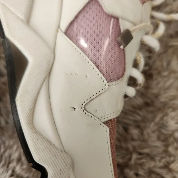 Tosca Blu Champagne Glitter Sneakers White‎ And Gold Women's EU Size 37 - Picture 7 of 13